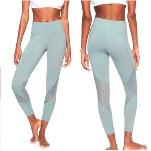 Athleta Eclipse 7/8 Mesh High-Waisted Leggings